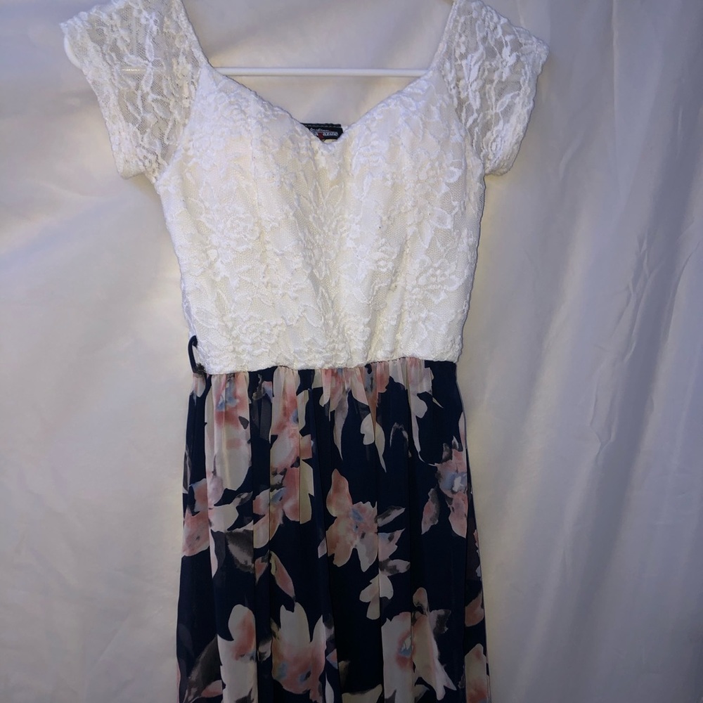 Blue/White Floral Dress